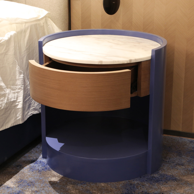 غرفة فندق Nightstand Furniture تخصيص فندق